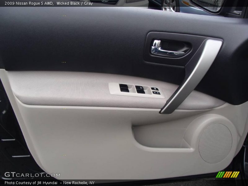 Wicked Black / Gray 2009 Nissan Rogue S AWD