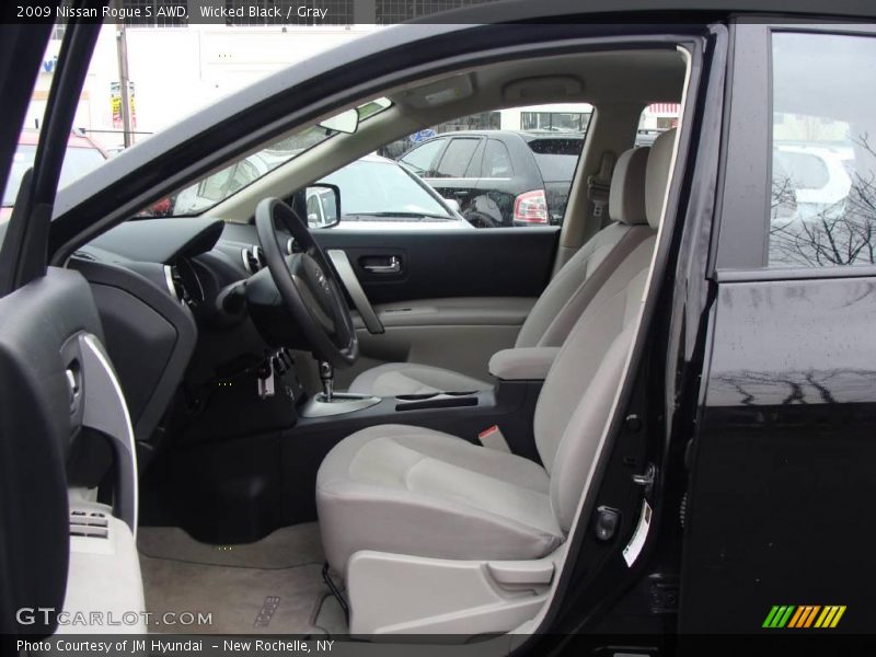 Wicked Black / Gray 2009 Nissan Rogue S AWD