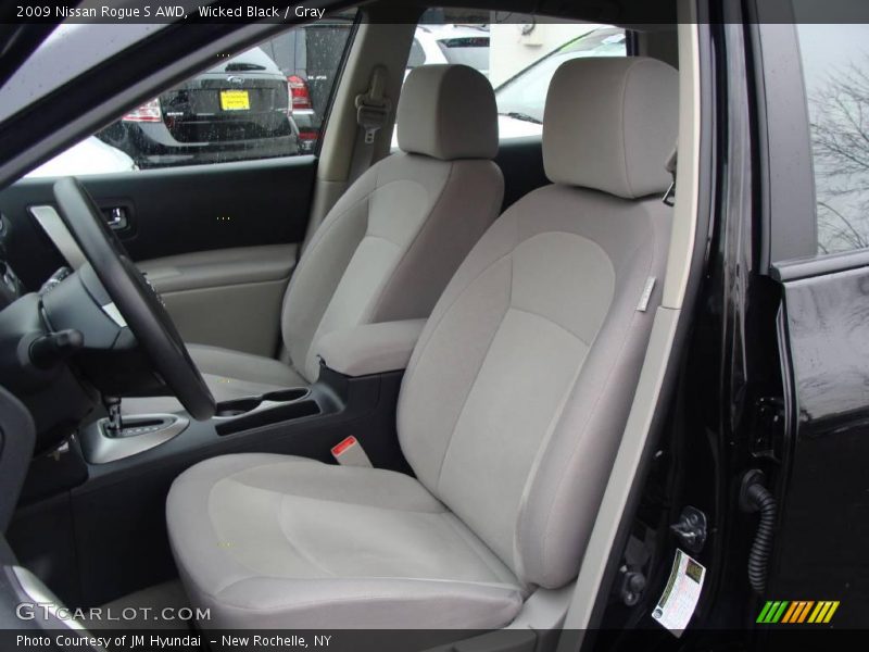 Wicked Black / Gray 2009 Nissan Rogue S AWD