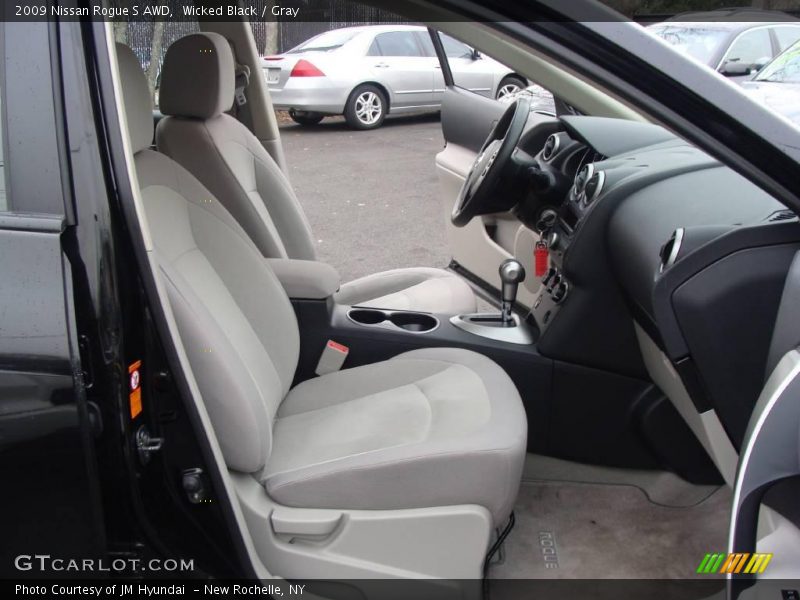 Wicked Black / Gray 2009 Nissan Rogue S AWD