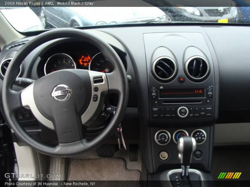Wicked Black / Gray 2009 Nissan Rogue S AWD