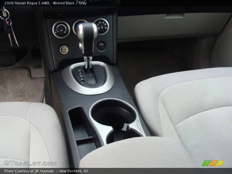 Wicked Black / Gray 2009 Nissan Rogue S AWD