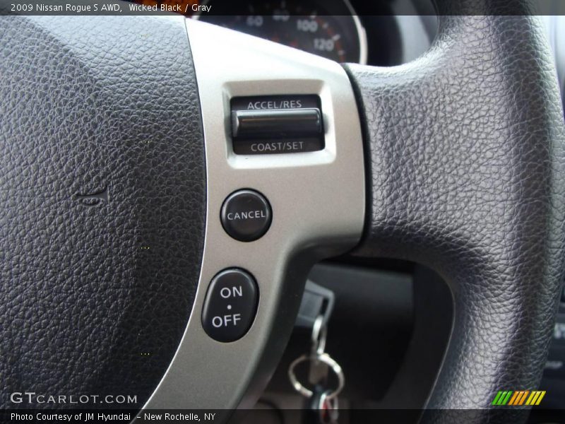 Wicked Black / Gray 2009 Nissan Rogue S AWD
