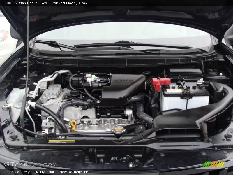Wicked Black / Gray 2009 Nissan Rogue S AWD
