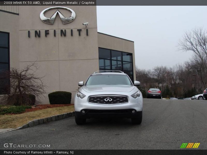 Liquid Platinum Metallic / Graphite 2009 Infiniti FX 50 AWD