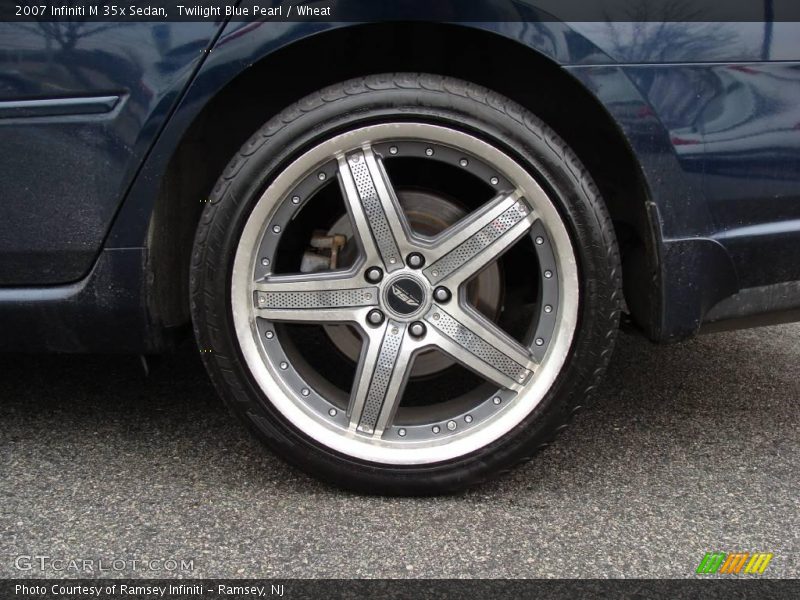 Twilight Blue Pearl / Wheat 2007 Infiniti M 35x Sedan