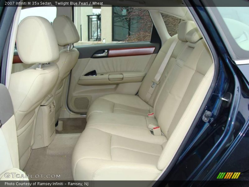 Twilight Blue Pearl / Wheat 2007 Infiniti M 35x Sedan