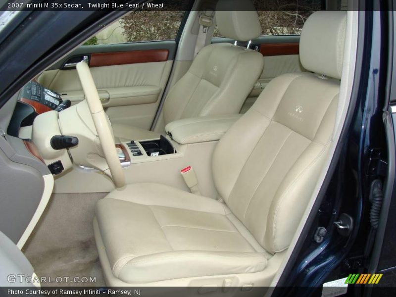 Twilight Blue Pearl / Wheat 2007 Infiniti M 35x Sedan