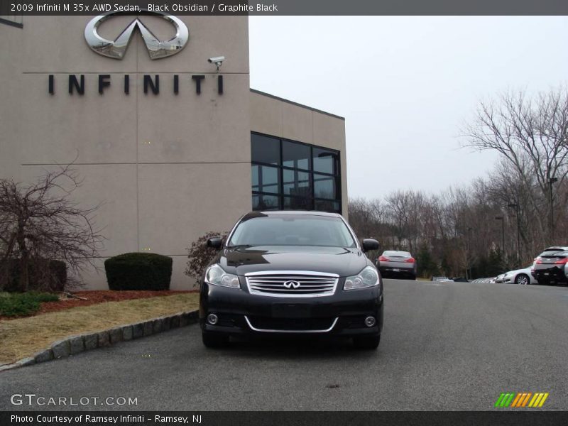 Black Obsidian / Graphite Black 2009 Infiniti M 35x AWD Sedan