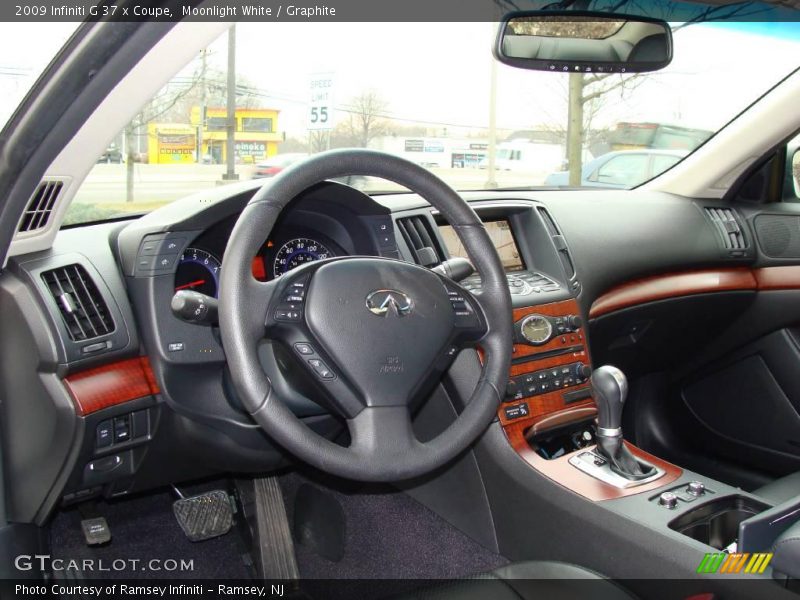 Moonlight White / Graphite 2009 Infiniti G 37 x Coupe