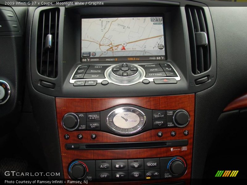 Moonlight White / Graphite 2009 Infiniti G 37 x Coupe