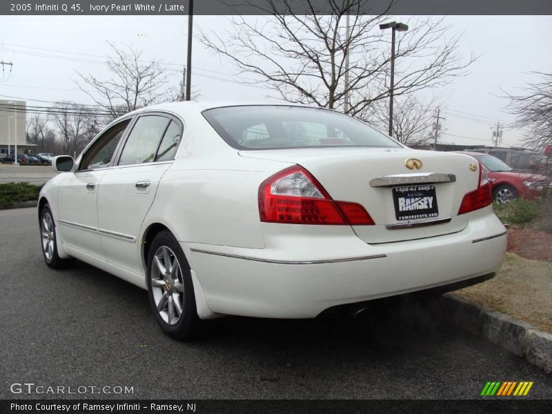 Ivory Pearl White / Latte 2005 Infiniti Q 45