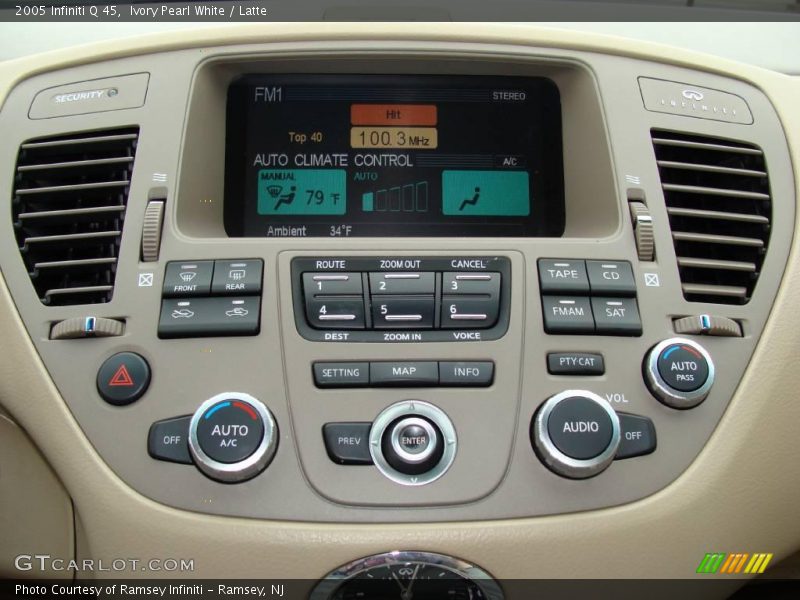 Ivory Pearl White / Latte 2005 Infiniti Q 45
