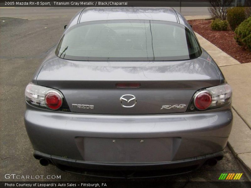Titanium Gray Metallic / Black/Chaparral 2005 Mazda RX-8 Sport