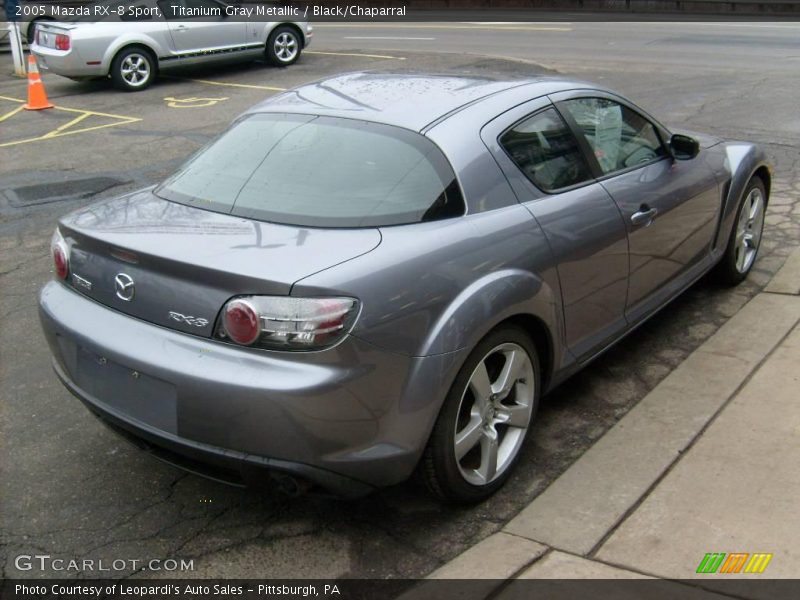 Titanium Gray Metallic / Black/Chaparral 2005 Mazda RX-8 Sport