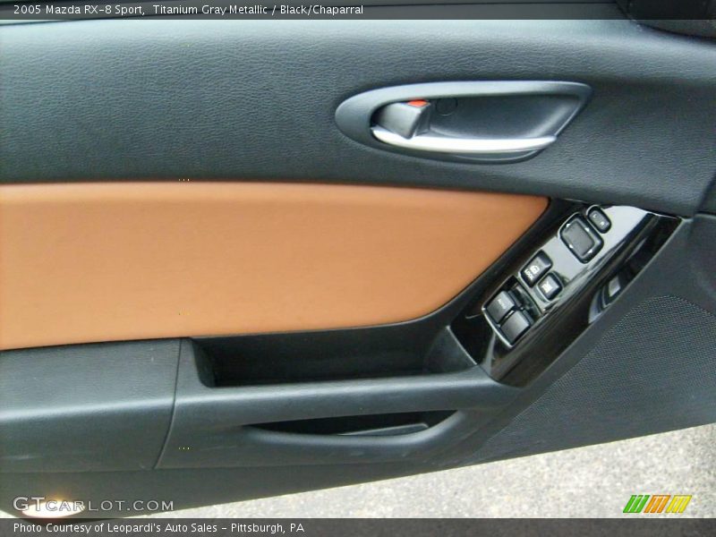 Titanium Gray Metallic / Black/Chaparral 2005 Mazda RX-8 Sport