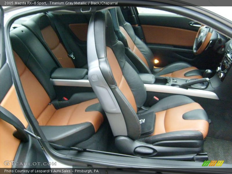 Titanium Gray Metallic / Black/Chaparral 2005 Mazda RX-8 Sport