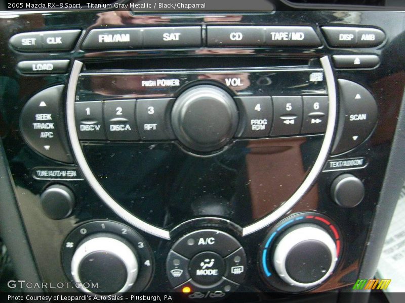 Titanium Gray Metallic / Black/Chaparral 2005 Mazda RX-8 Sport