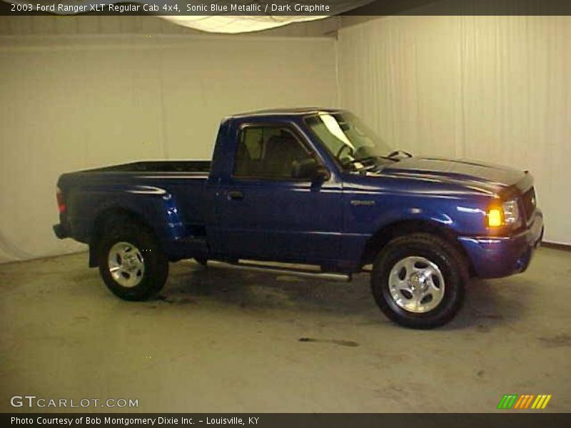 Sonic Blue Metallic / Dark Graphite 2003 Ford Ranger XLT Regular Cab 4x4