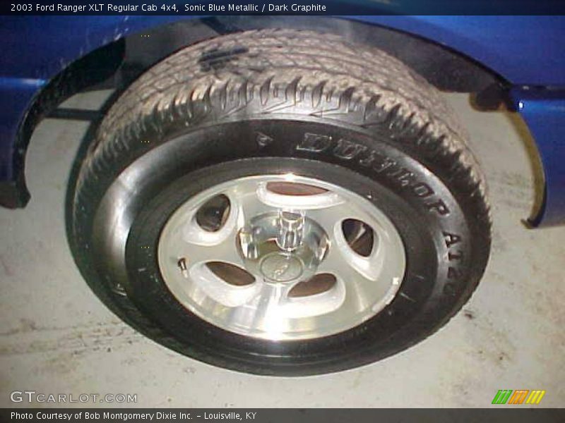 Sonic Blue Metallic / Dark Graphite 2003 Ford Ranger XLT Regular Cab 4x4