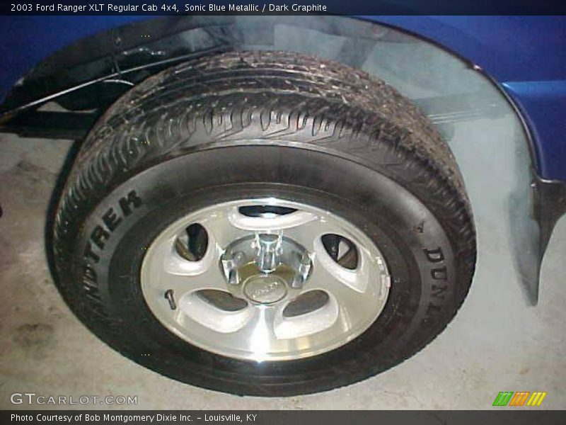 Sonic Blue Metallic / Dark Graphite 2003 Ford Ranger XLT Regular Cab 4x4