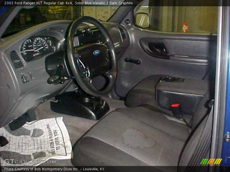 Sonic Blue Metallic / Dark Graphite 2003 Ford Ranger XLT Regular Cab 4x4