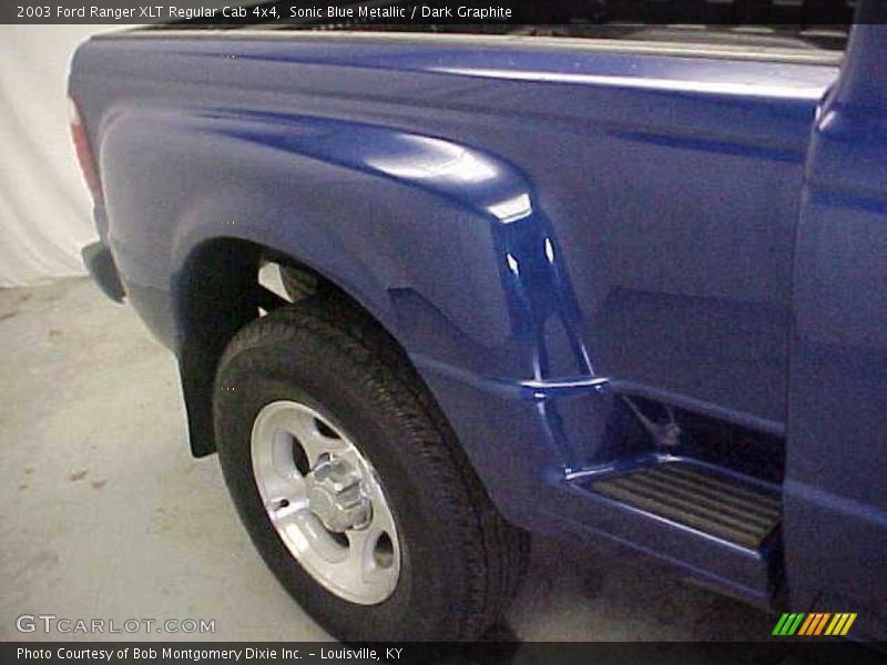 Sonic Blue Metallic / Dark Graphite 2003 Ford Ranger XLT Regular Cab 4x4