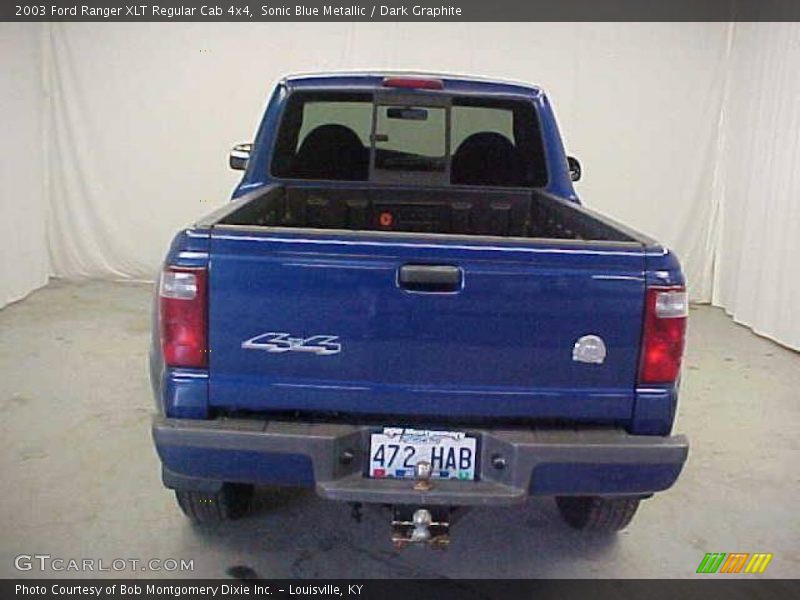 Sonic Blue Metallic / Dark Graphite 2003 Ford Ranger XLT Regular Cab 4x4