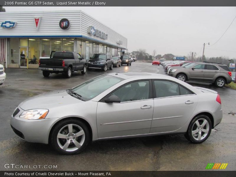 Liquid Silver Metallic / Ebony 2006 Pontiac G6 GTP Sedan