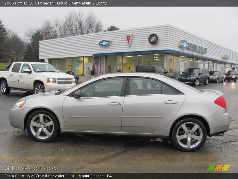Liquid Silver Metallic / Ebony 2006 Pontiac G6 GTP Sedan