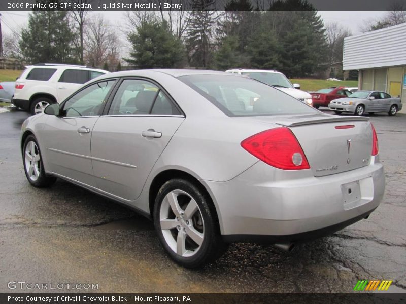 Liquid Silver Metallic / Ebony 2006 Pontiac G6 GTP Sedan