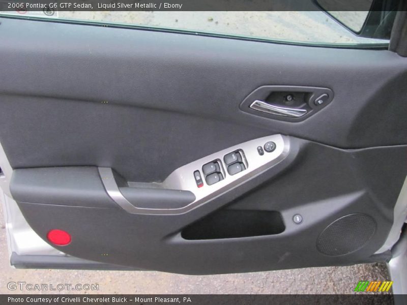 Liquid Silver Metallic / Ebony 2006 Pontiac G6 GTP Sedan