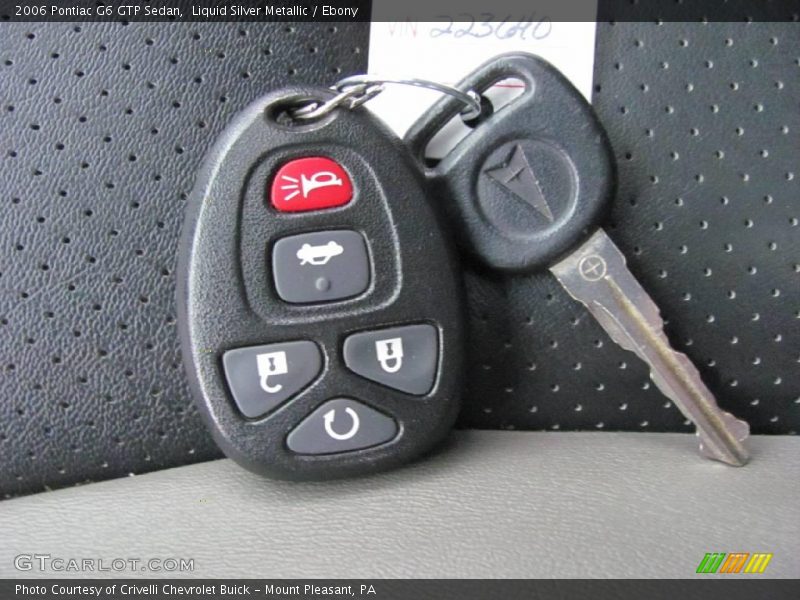 Liquid Silver Metallic / Ebony 2006 Pontiac G6 GTP Sedan