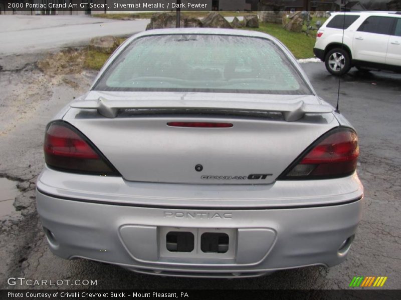 Silvermist Metallic / Dark Pewter 2000 Pontiac Grand Am GT Sedan