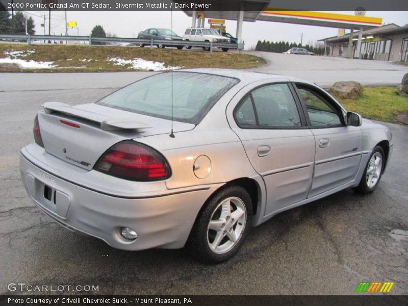 Silvermist Metallic / Dark Pewter 2000 Pontiac Grand Am GT Sedan