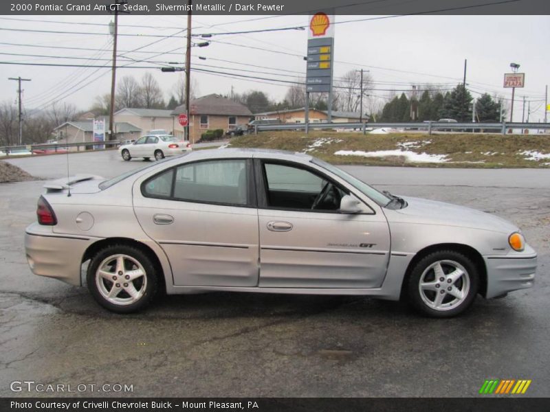 Silvermist Metallic / Dark Pewter 2000 Pontiac Grand Am GT Sedan
