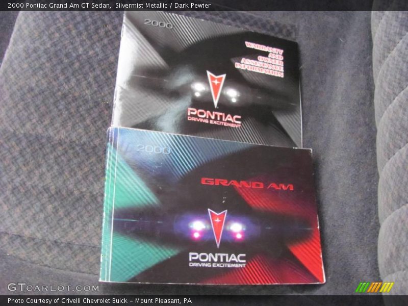 Silvermist Metallic / Dark Pewter 2000 Pontiac Grand Am GT Sedan