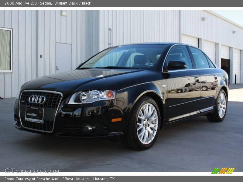 Brilliant Black / Black 2008 Audi A4 2.0T Sedan