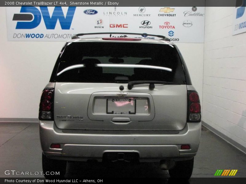 Silverstone Metallic / Ebony 2008 Chevrolet TrailBlazer LT 4x4