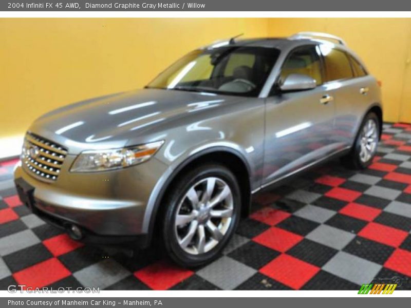 Diamond Graphite Gray Metallic / Willow 2004 Infiniti FX 45 AWD