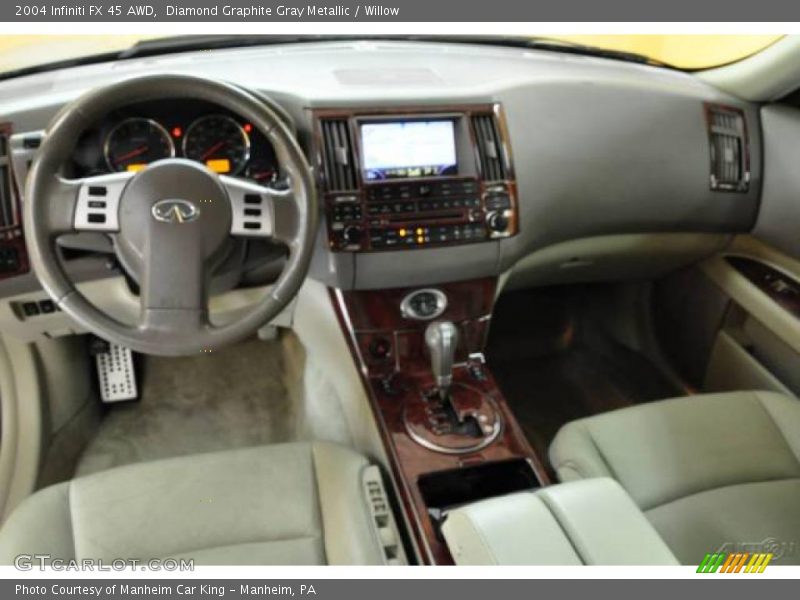 Diamond Graphite Gray Metallic / Willow 2004 Infiniti FX 45 AWD