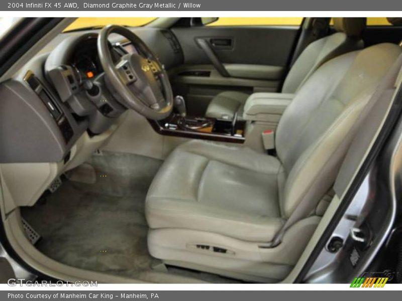 Diamond Graphite Gray Metallic / Willow 2004 Infiniti FX 45 AWD