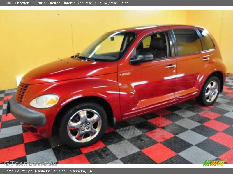 Inferno Red Pearl / Taupe/Pearl Beige 2001 Chrysler PT Cruiser Limited