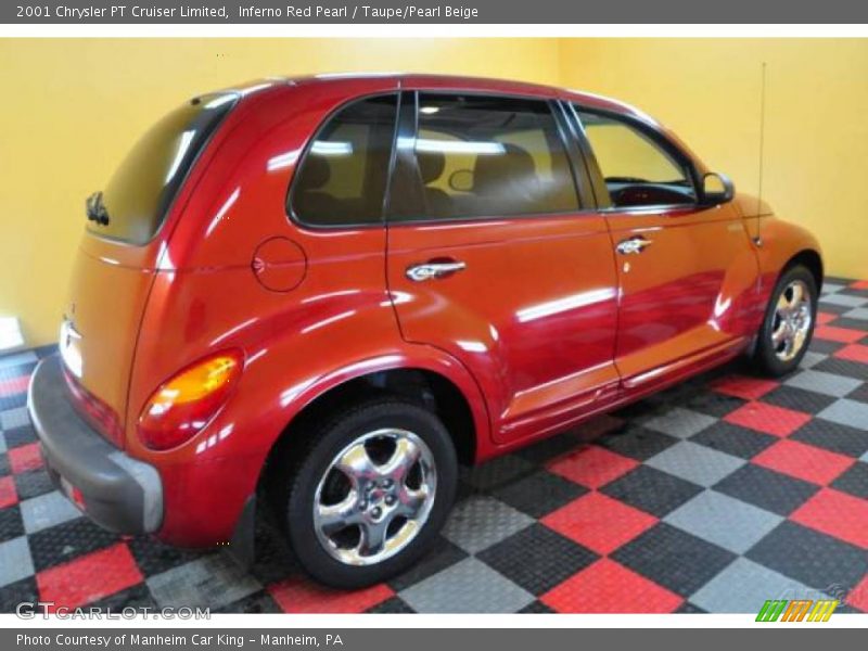 Inferno Red Pearl / Taupe/Pearl Beige 2001 Chrysler PT Cruiser Limited