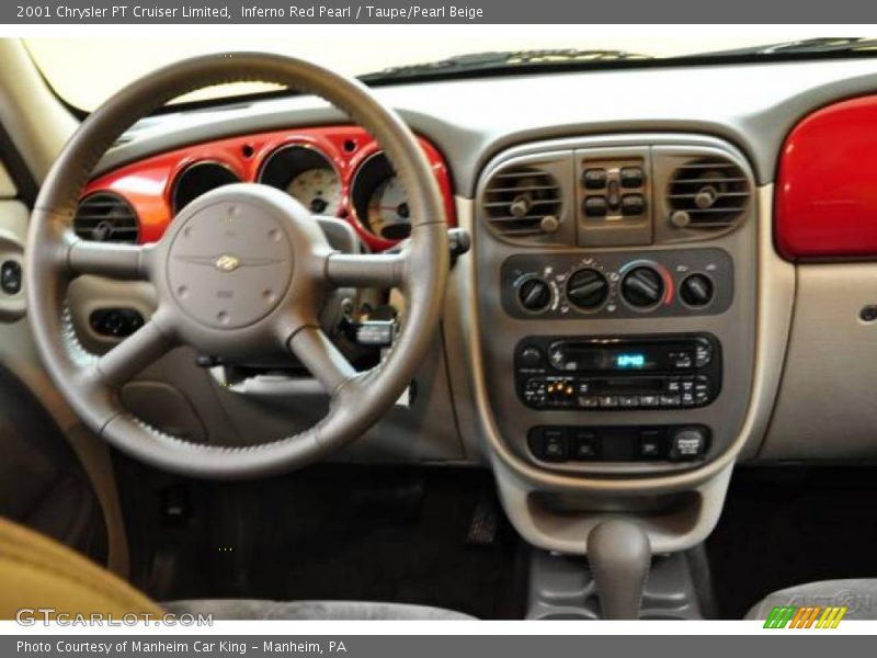 Inferno Red Pearl / Taupe/Pearl Beige 2001 Chrysler PT Cruiser Limited
