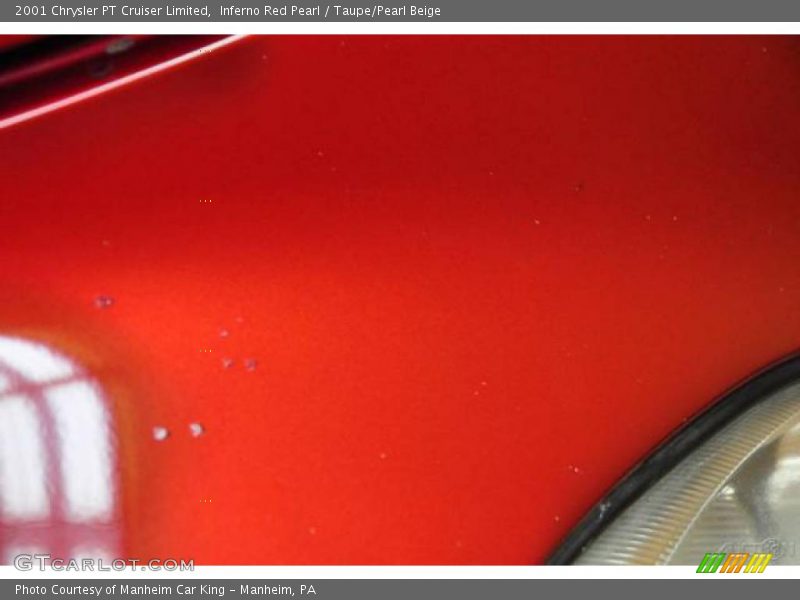 Inferno Red Pearl / Taupe/Pearl Beige 2001 Chrysler PT Cruiser Limited