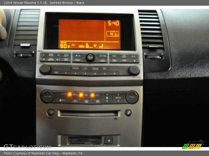 Spirited Bronze / Black 2004 Nissan Maxima 3.5 SE