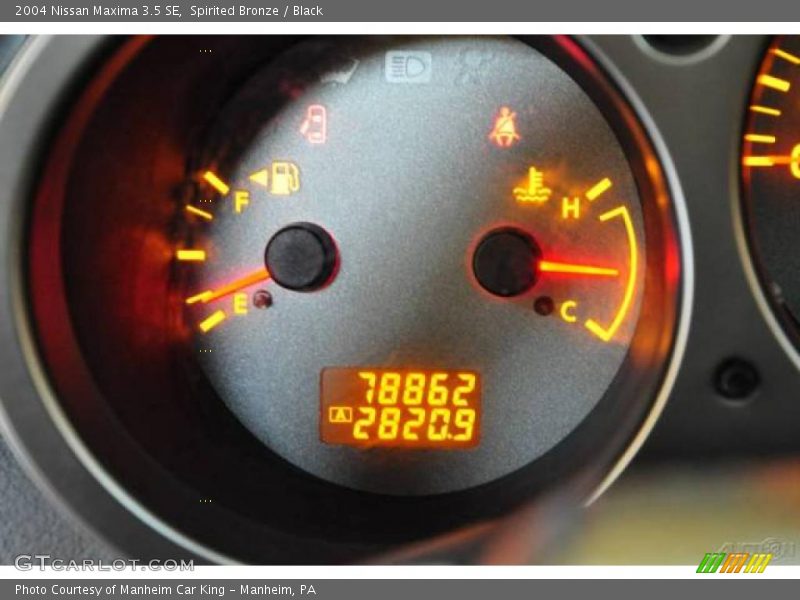 Spirited Bronze / Black 2004 Nissan Maxima 3.5 SE