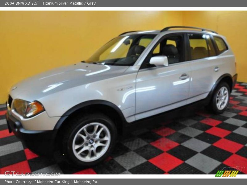 Titanium Silver Metallic / Grey 2004 BMW X3 2.5i