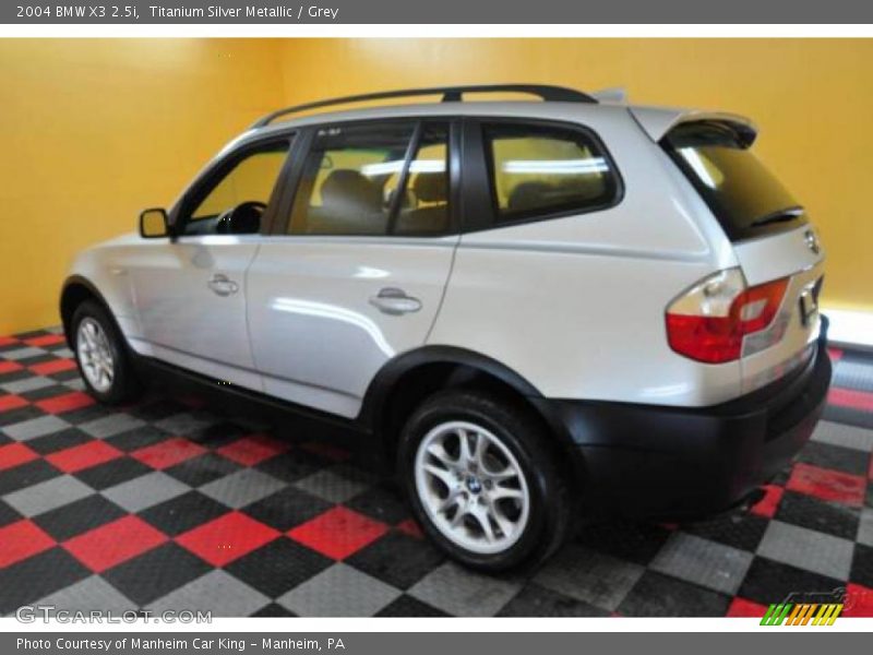 Titanium Silver Metallic / Grey 2004 BMW X3 2.5i